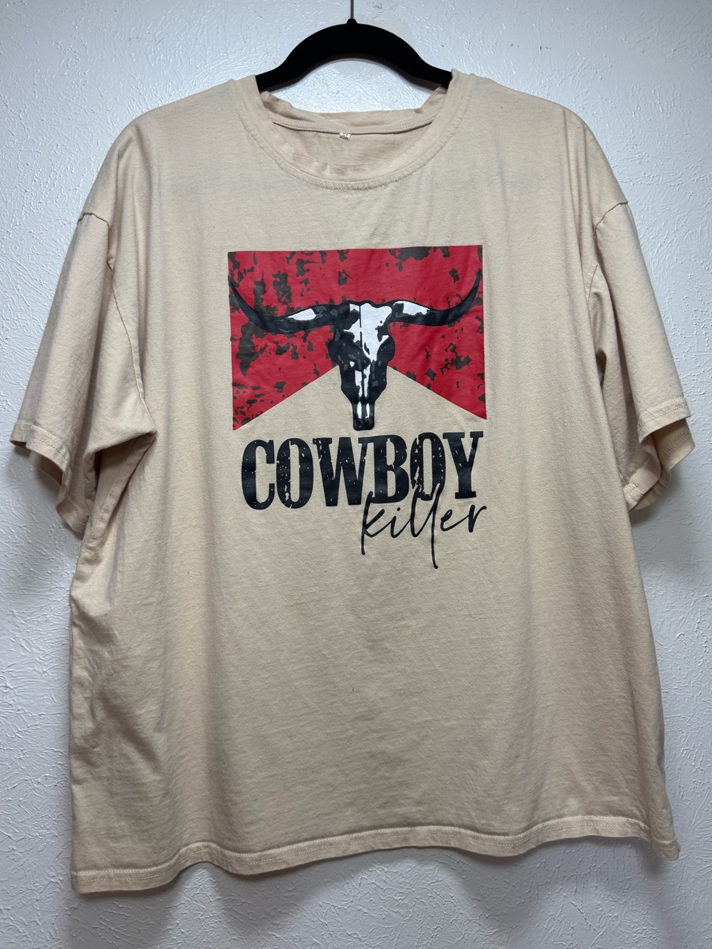 Cowboy Killer Longhorn Western Cig Box Graphic T-shirt